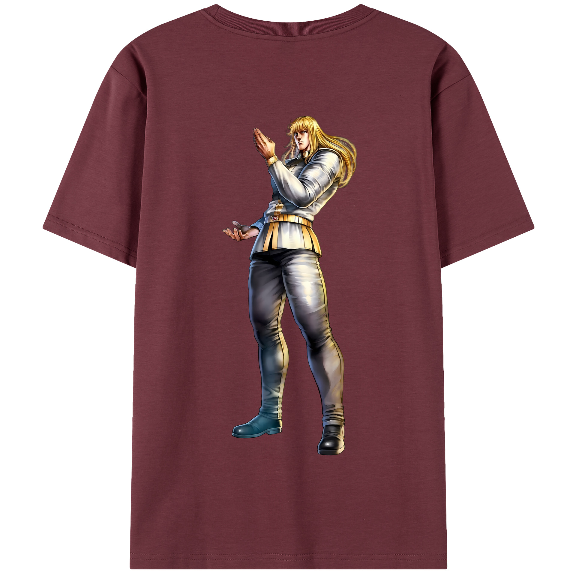 （画像用） 北斗の拳 Fist of the North Star 綿100％半袖Tシャツ（背面プリント）